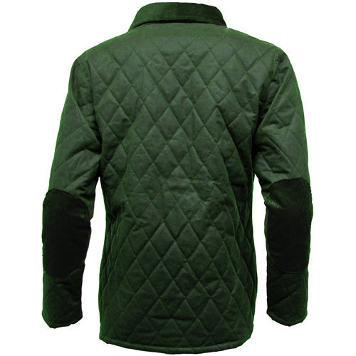 Ladies Diamond Quilted Wax Jacket