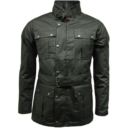 Continental Belted Motorcyle Wax Jacket
