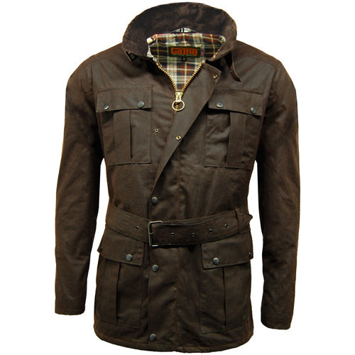 Continental Belted Motorcyle Wax Jacket