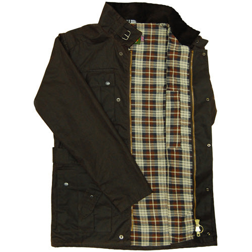 Continental Belted Motorcyle Wax Jacket