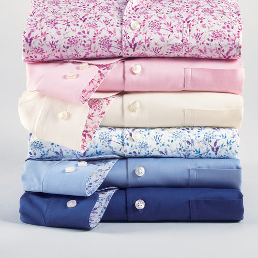 Casual Print Cotton Stretch Shirt