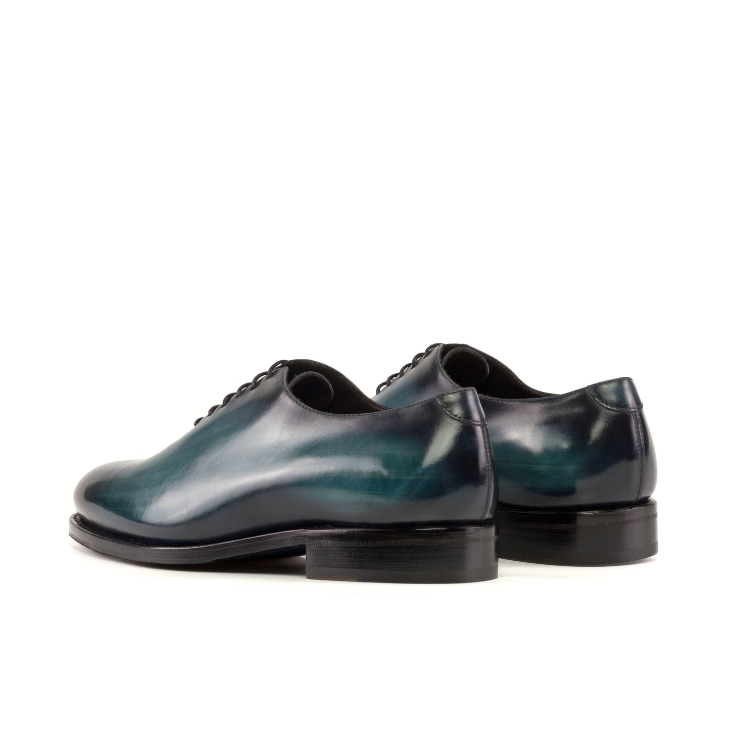 Handcrafted Wholecut Oxford Shoe: Turquoise Patina
