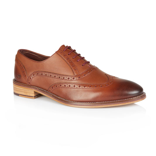 Tasker & Shaw | Luxury Menswear | Tay Oxford Chestnut