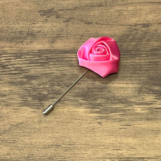 Tasker & Shaw | Luxury Menswear | Candyfloss satin rose boutonnière