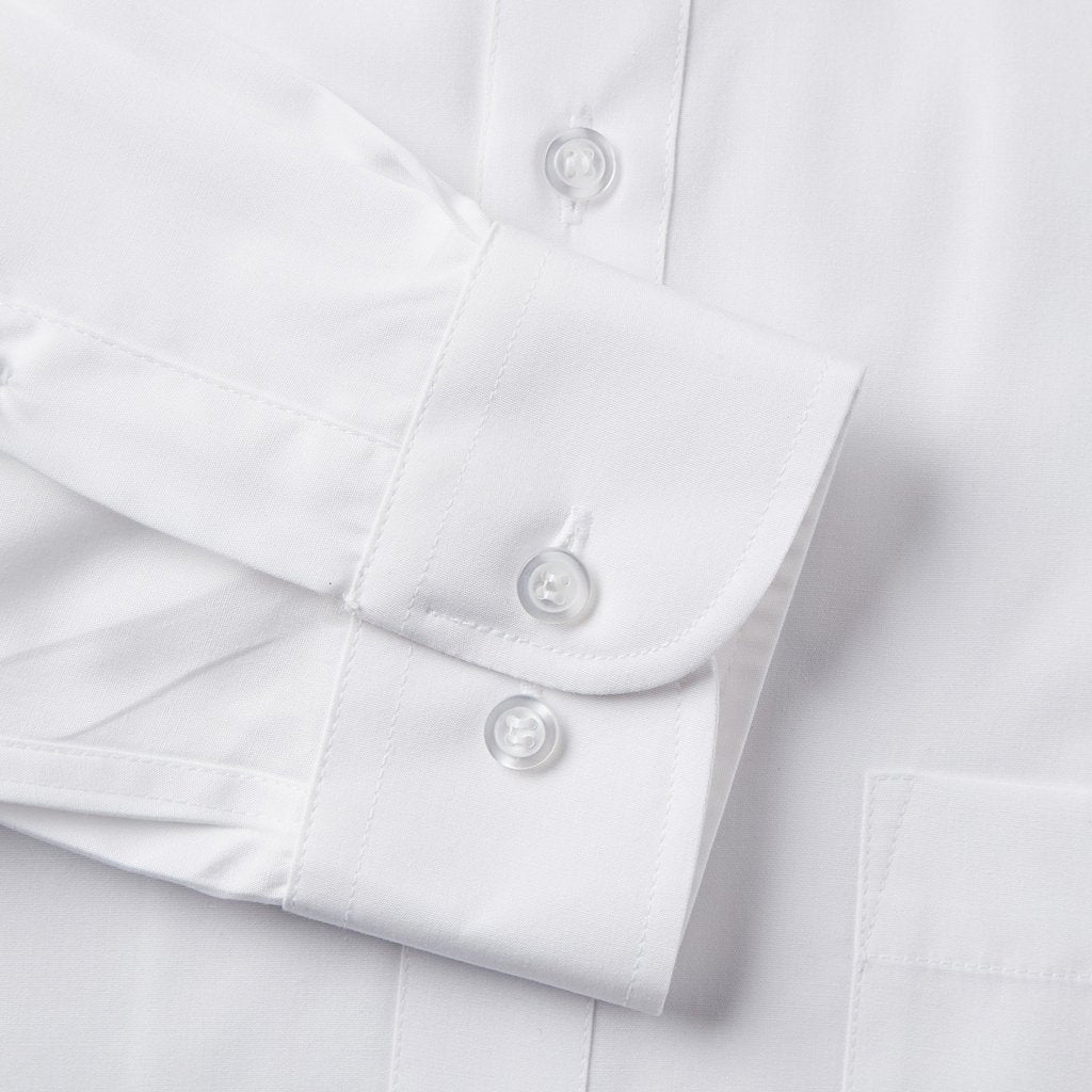 Tasker & Shaw | Luxury Menswear | CLASSIC FIT WHITE SINGLE CUFF SHIRT