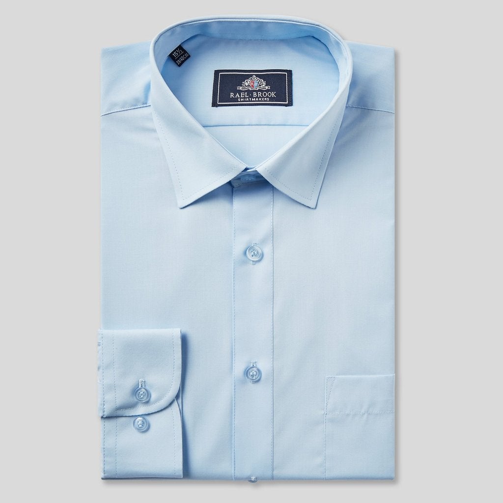Tasker & Shaw | Luxury Menswear | CLASSIC FIT BLUE SINGLE CUFF SHIRT