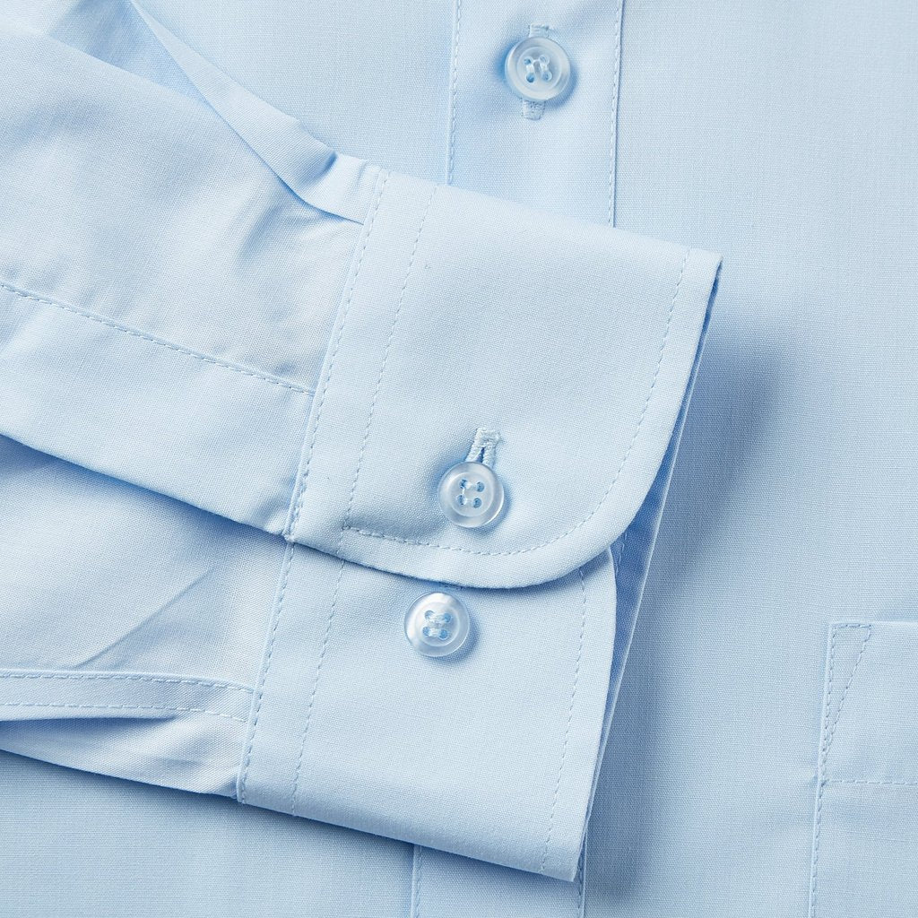 Tasker & Shaw | Luxury Menswear | CLASSIC FIT BLUE SINGLE CUFF SHIRT