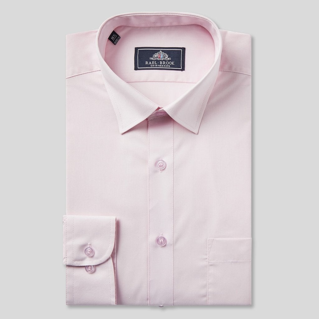 Tasker & Shaw | Luxury Menswear | CLASSIC FIT PINK SINGLE CUFF SHIRT