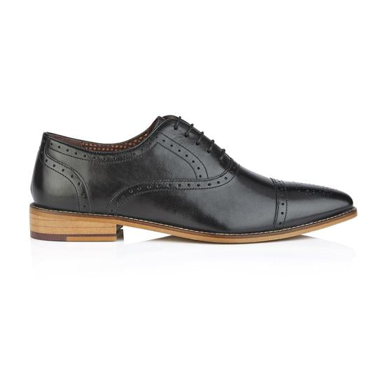Tasker & Shaw | Luxury Menswear | Wick Oxford Black