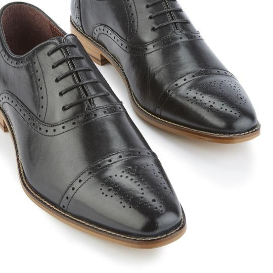Tasker & Shaw | Luxury Menswear | Wick Oxford Black