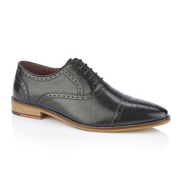 Tasker & Shaw | Luxury Menswear | Wick Oxford Black