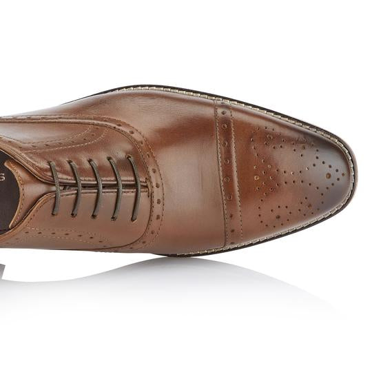 Tasker & Shaw | Luxury Menswear | Wick Oxford Chestnut