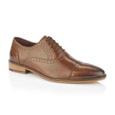 Tasker & Shaw | Luxury Menswear | Wick Oxford Chestnut
