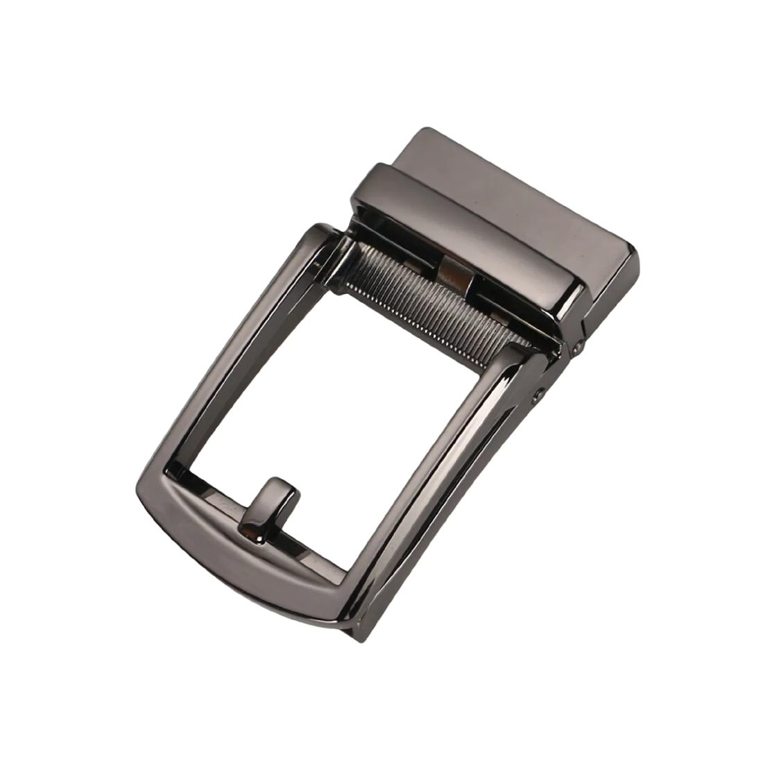 Tasker & Shaw | Luxury Menswear | Dark Chrome Ratchet belt