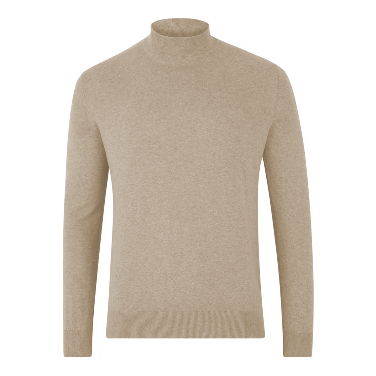 Tasker & Shaw | Luxury Menswear | High Neck Long Sleeve Cotton Knitted Sweater