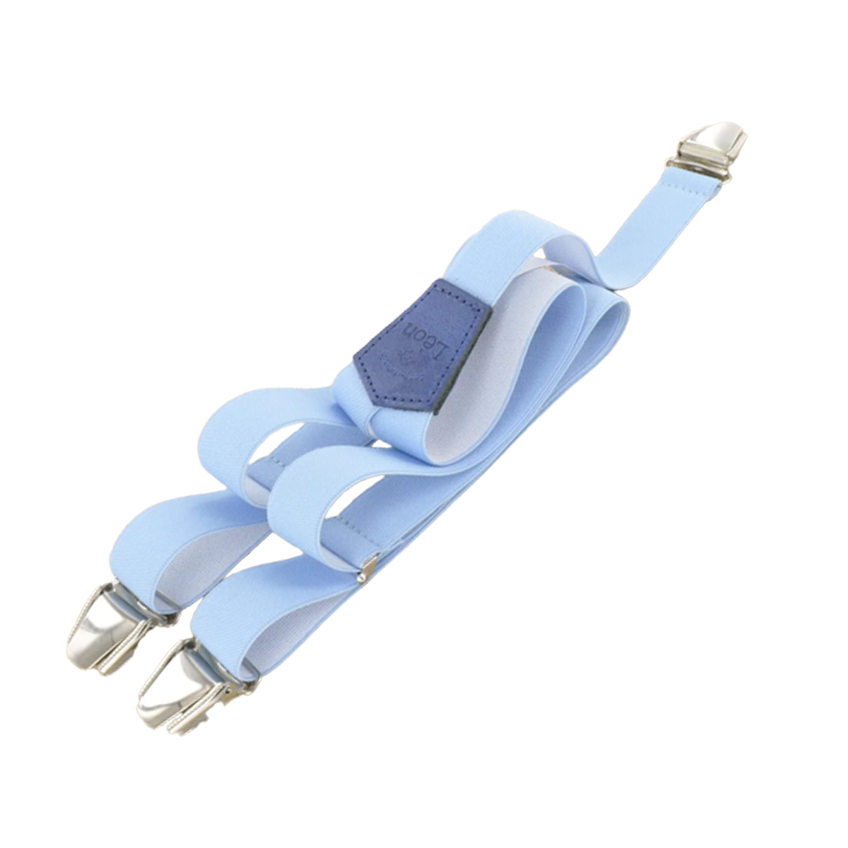 Tasker & Shaw | Luxury Menswear | Light blue medium width braces/Suspenders