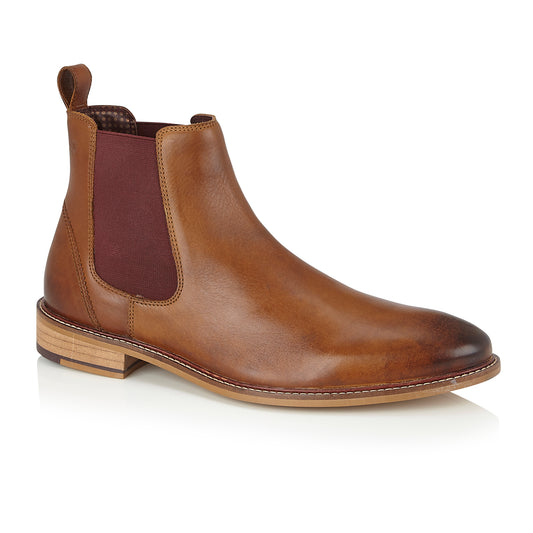 Tasker & Shaw | Luxury Menswear | Chelsea Boot: Chestnut