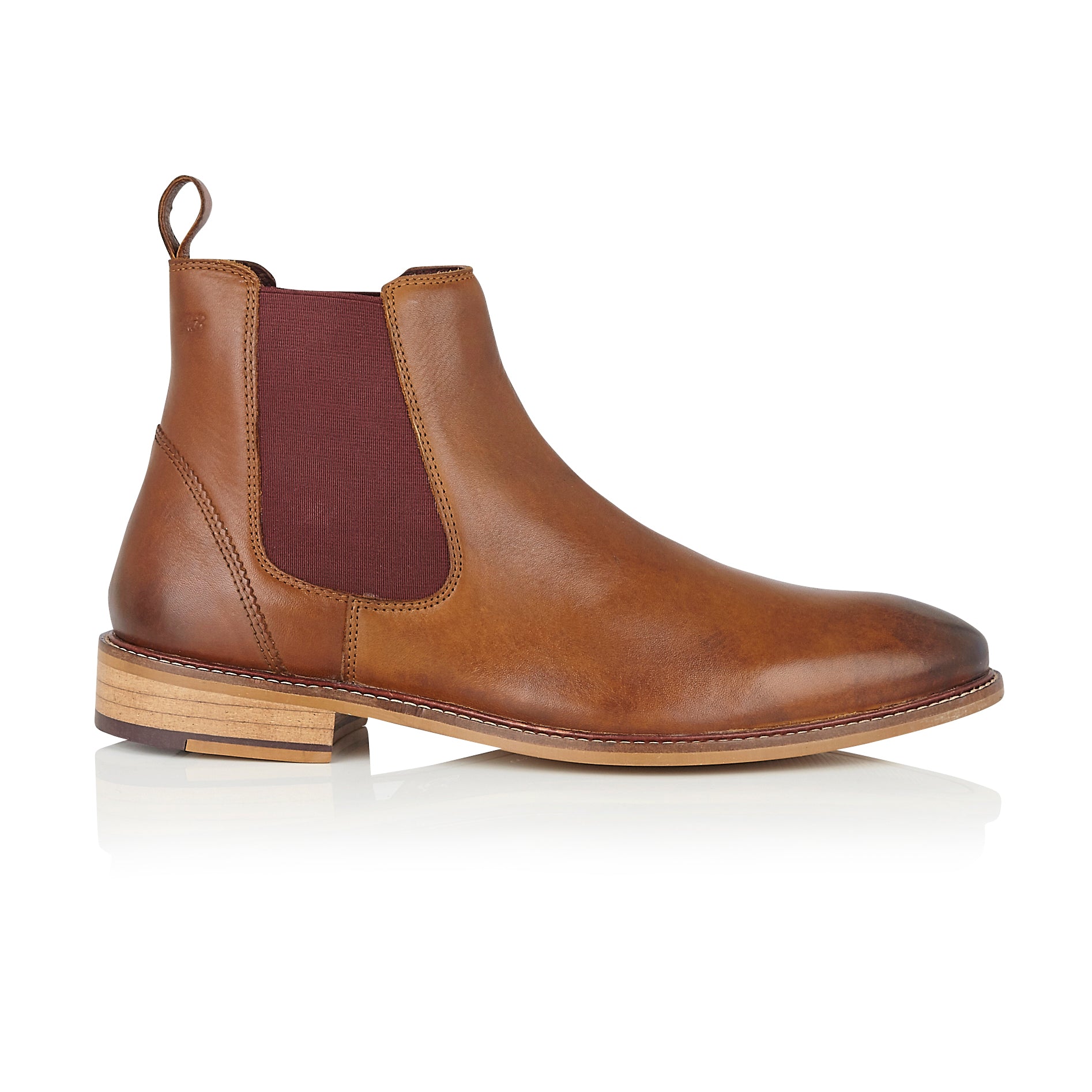 Tasker & Shaw | Luxury Menswear | Chelsea Boot: Chestnut