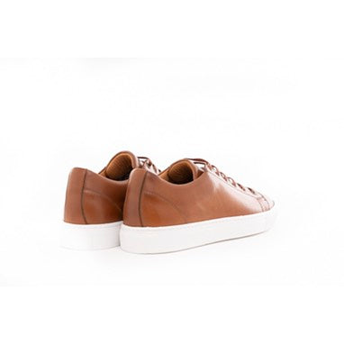 Tasker & Shaw | Luxury Menswear | Tan leather trainers