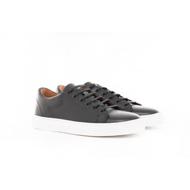 Tasker & Shaw | Luxury Menswear | Black Leather Trainers