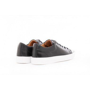 Tasker & Shaw | Luxury Menswear | Black Leather Trainers