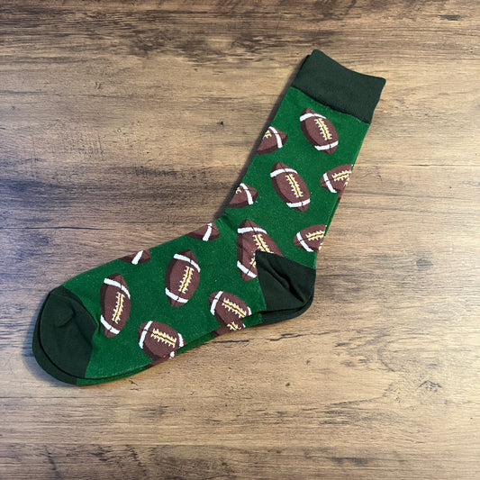 Tasker & Shaw | Luxury Menswear | Green "Grid Iron" socks