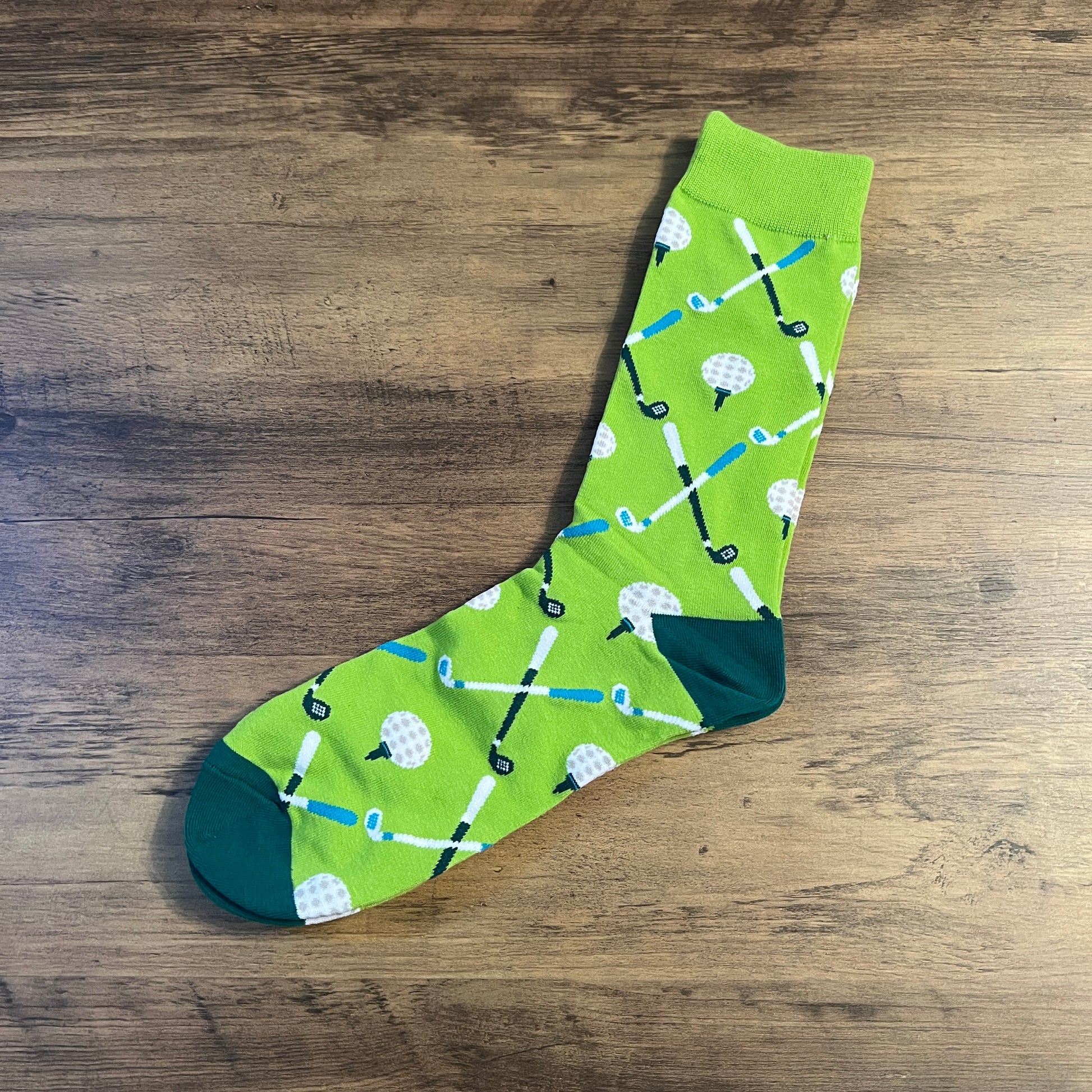 Tasker & Shaw | Luxury Menswear | Lime green "Fore" socks