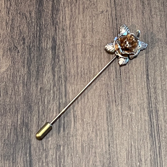 Tasker & Shaw | Luxury Menswear | Gold rose lapel pin