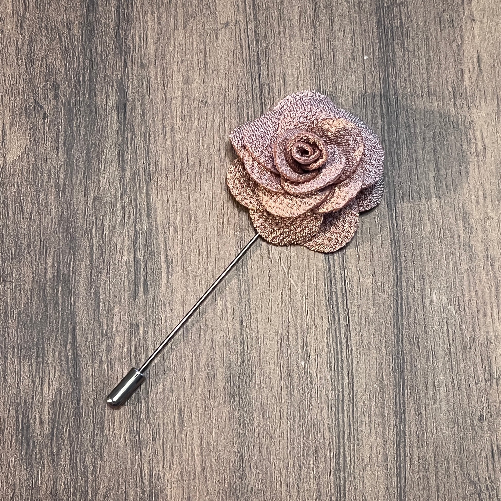 Tasker & Shaw | Luxury Menswear | Pink rose lapel pin