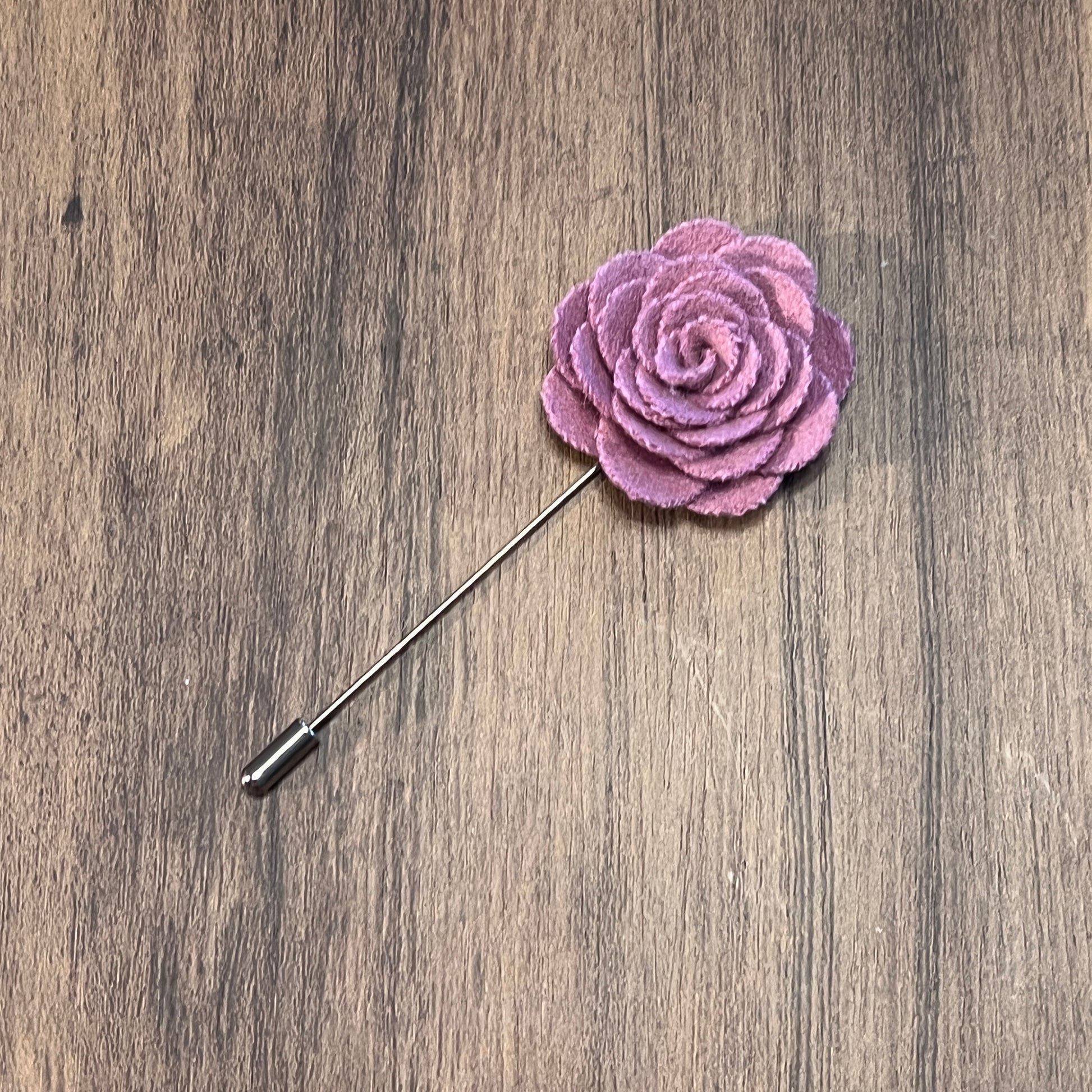 Tasker & Shaw | Luxury Menswear | Lavender rose lapel pin