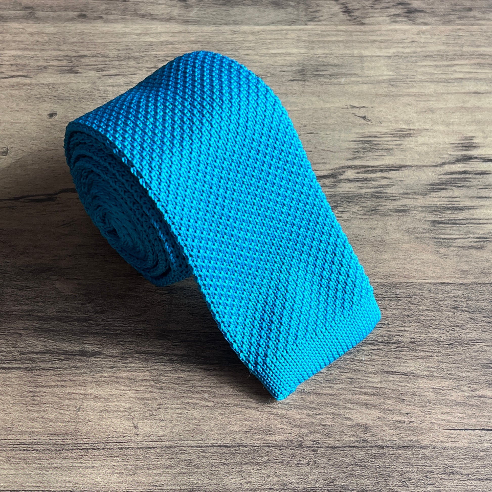 Tasker & Shaw | Luxury Menswear | Aldenham Knitted Tie Teal