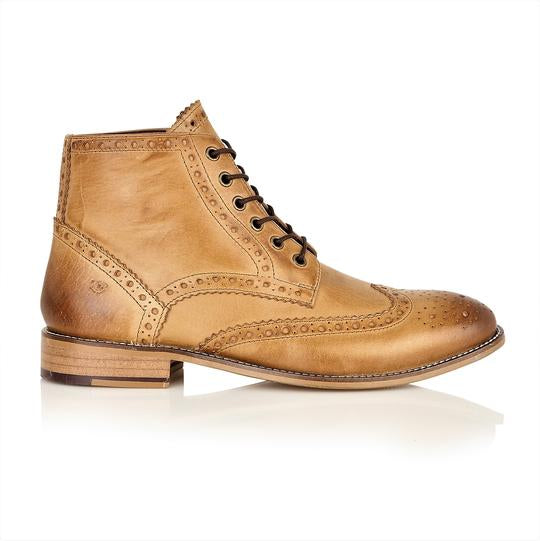 Tasker & Shaw | Luxury Menswear | Clyde Boot Tan