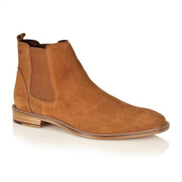 Tasker & Shaw | Luxury Menswear | Suede Chelsea Boot: Tan