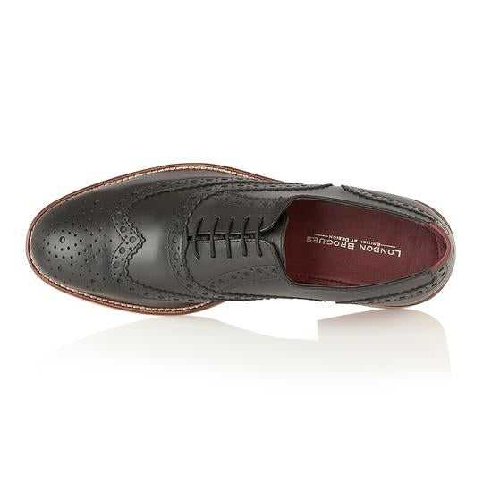 Tasker & Shaw | Luxury Menswear | Clyde Brogue Black