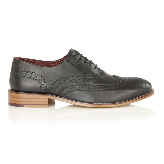 Tasker & Shaw | Luxury Menswear | Clyde Brogue Black