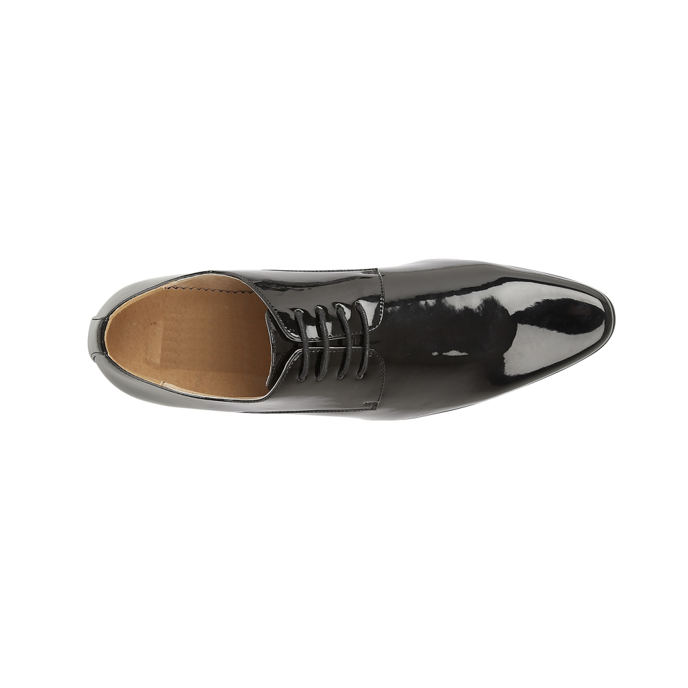 Tasker & Shaw | Luxury Menswear | Langham Patent Chisel Toe Shoe