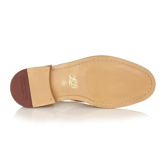 Tasker & Shaw | Luxury Menswear | Clyde Brogue Tan/White