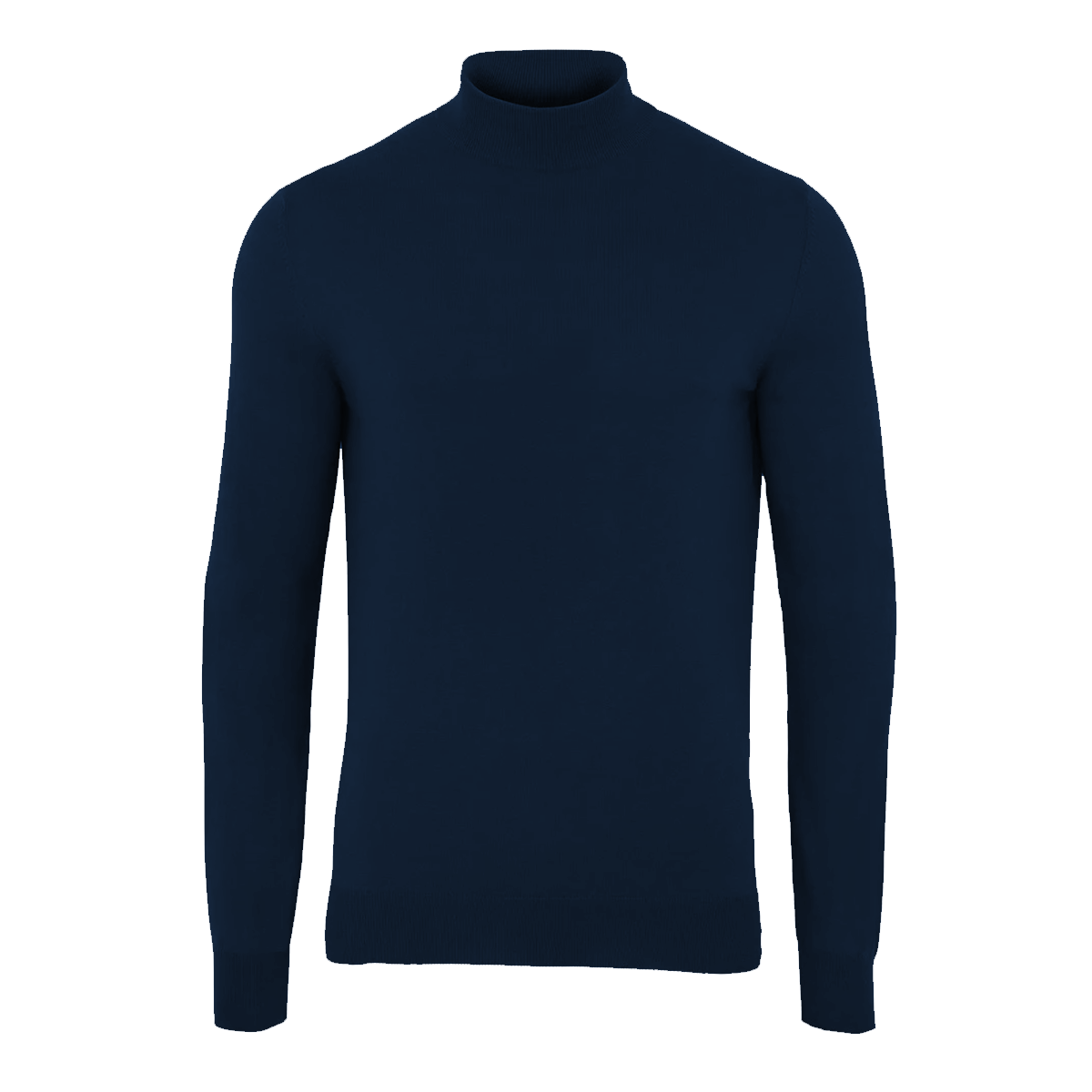 Tasker & Shaw | Luxury Menswear | High Neck Long Sleeve Cotton Knitted Sweater