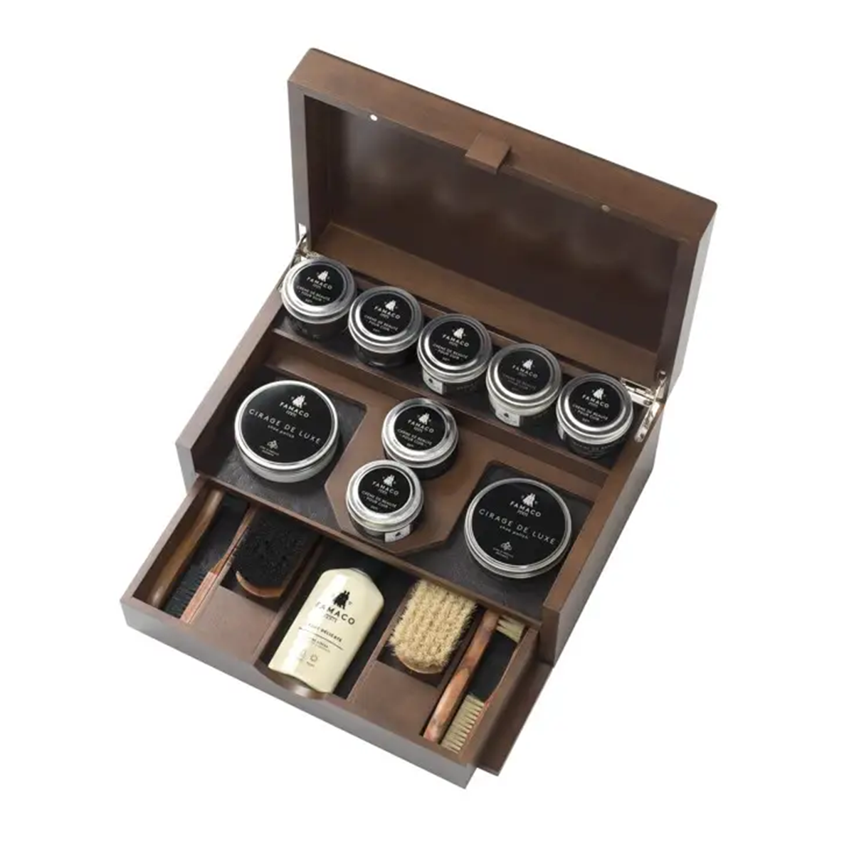 Tasker & Shaw | Luxury Menswear | Princess Luxury Shoe Care kit by Famaco, Paris