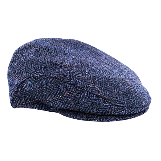 Tasker & Shaw | Luxury Menswear | Trinity tweed cap (Blue)