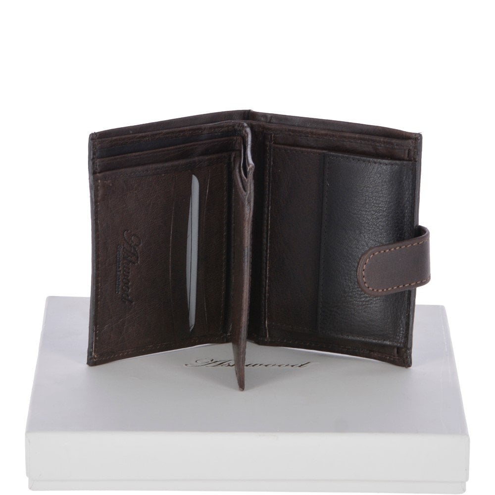 Tasker & Shaw | Luxury Menswear | Luxury leather note and coin 6 card billfold wallet