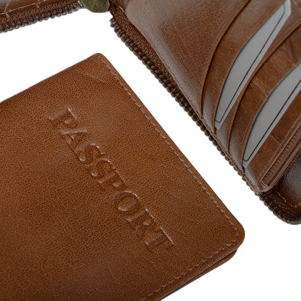 Tasker & Shaw | Luxury Menswear | Luxury leather travel wallet set