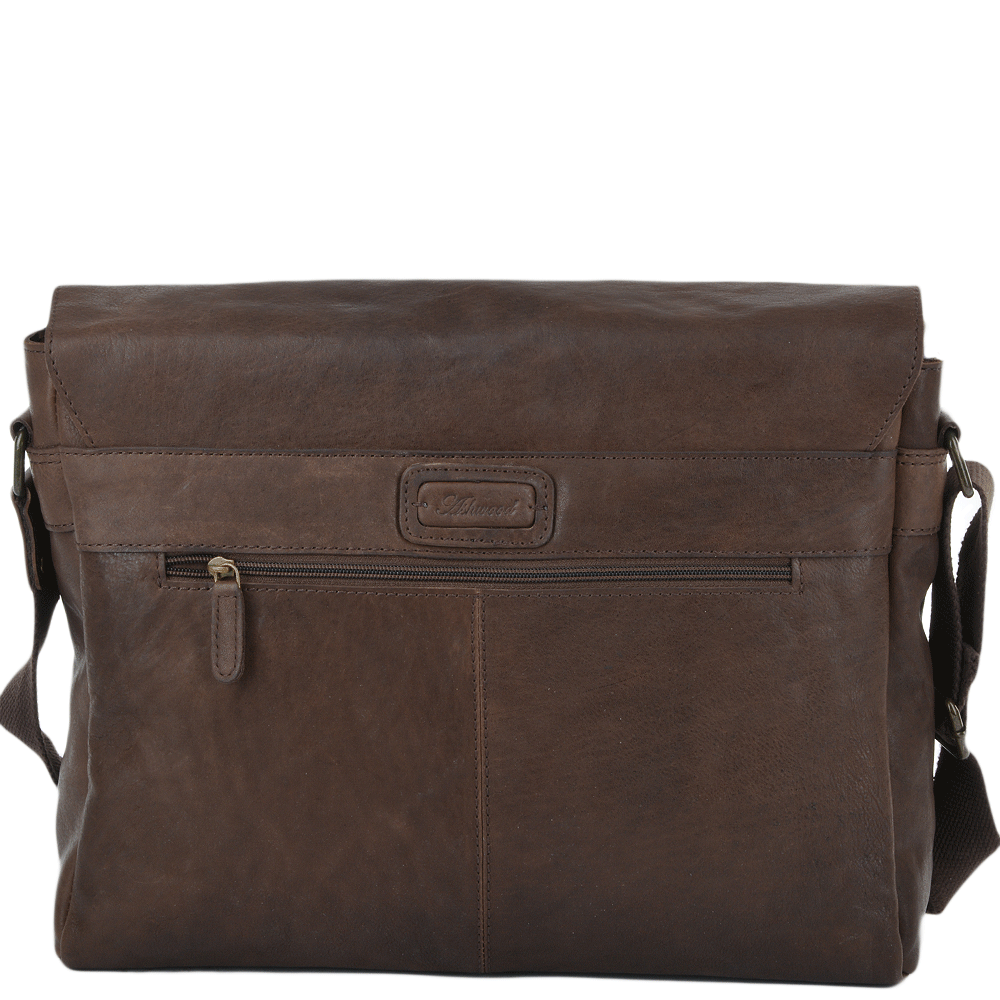 Tasker & Shaw | Luxury Menswear | Pedro Five Pocket Carry All Leather Messenger Bag