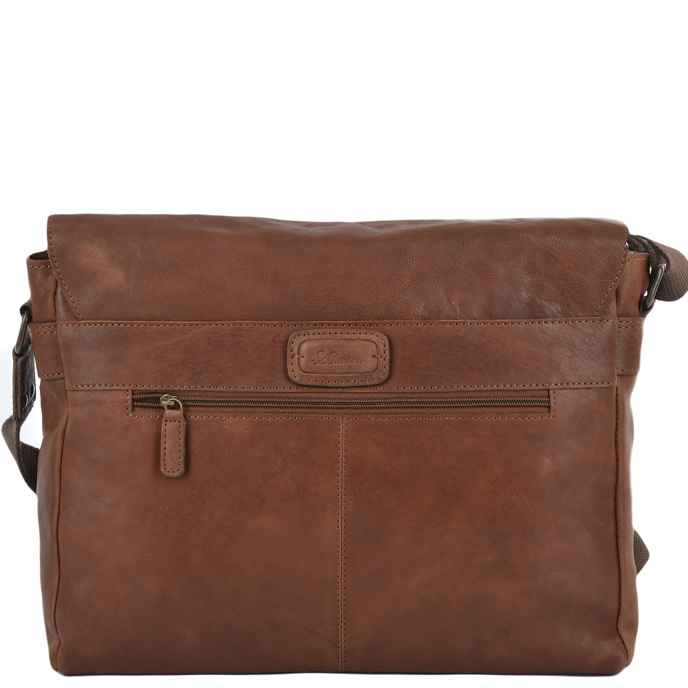 Tasker & Shaw | Luxury Menswear | Pedro Five Pocket Carry All Leather Messenger Bag