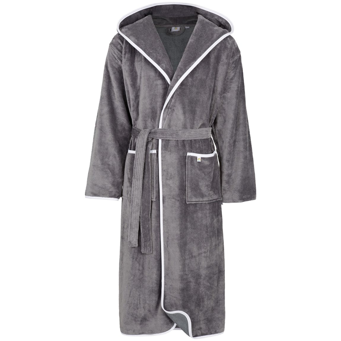 Tasker & Shaw | Luxury Menswear | Hooded bathrobe with contrast edging
