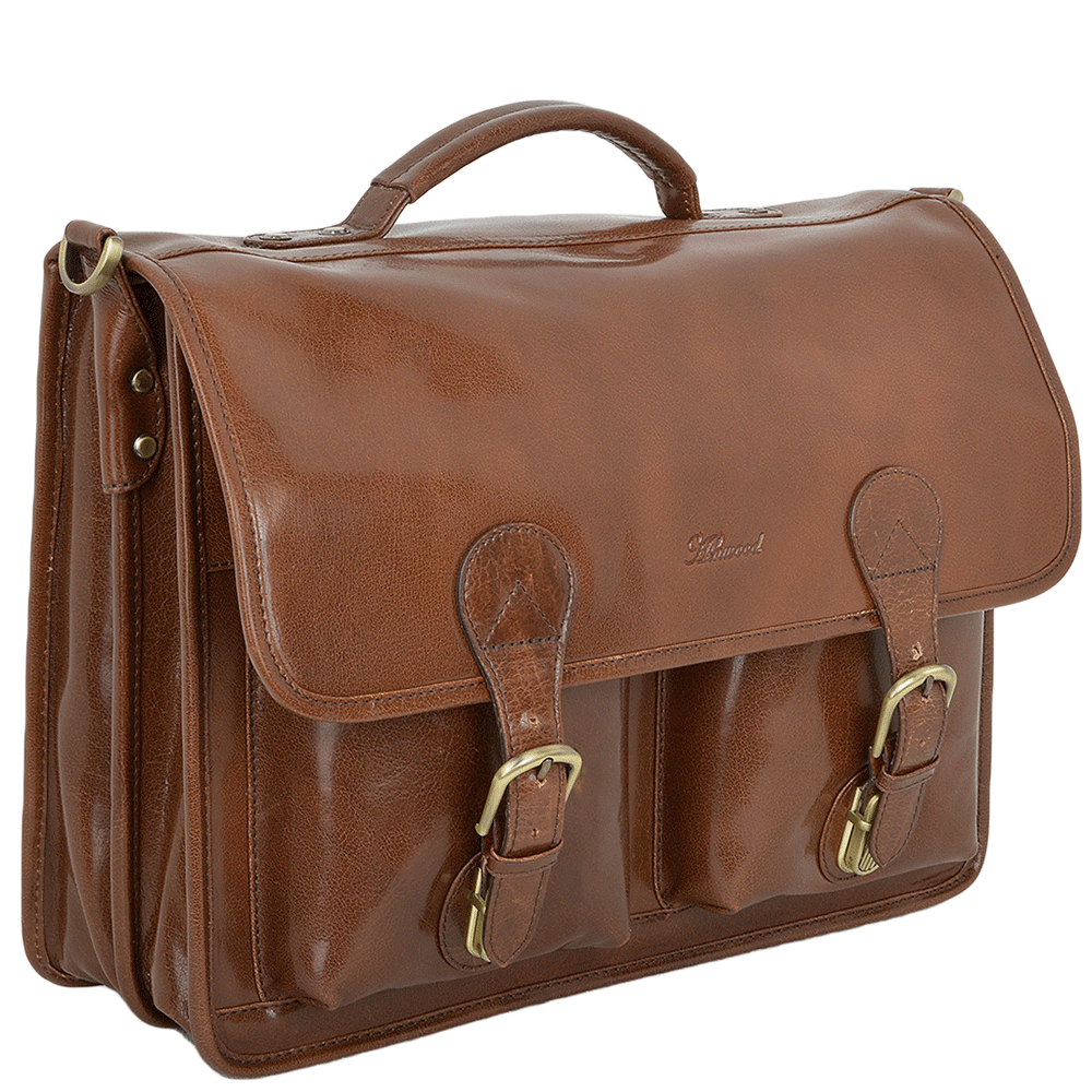 Tasker & Shaw | Luxury Menswear | Ealing traditional leather briefcase