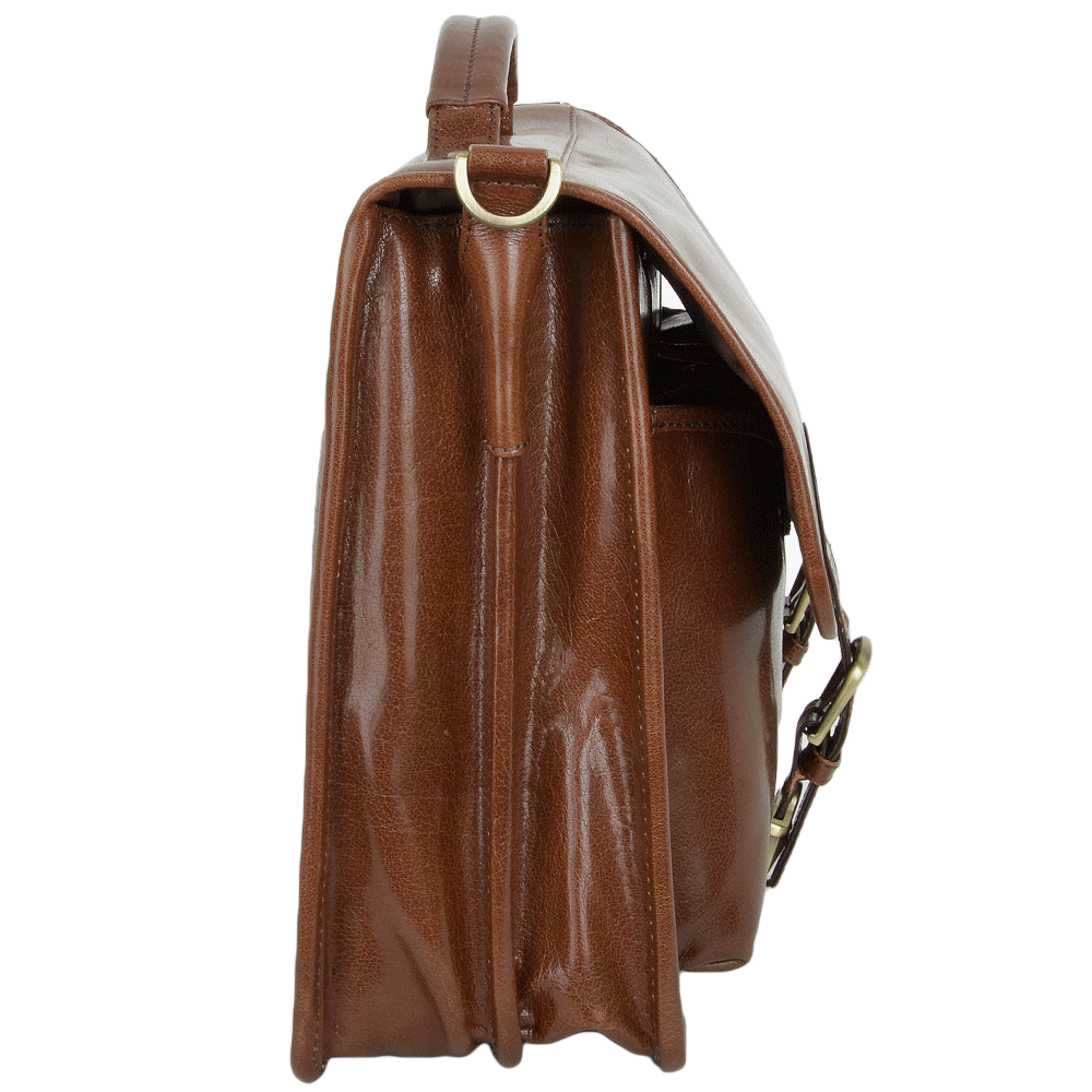 Tasker & Shaw | Luxury Menswear | Ealing traditional leather briefcase