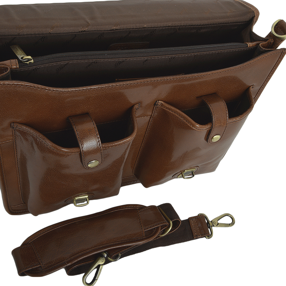 Tasker & Shaw | Luxury Menswear | Ealing traditional leather briefcase