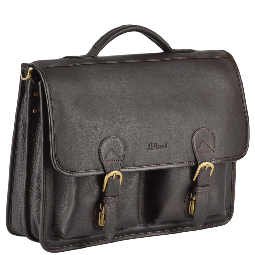 Tasker & Shaw | Luxury Menswear | Ealing traditional leather briefcase