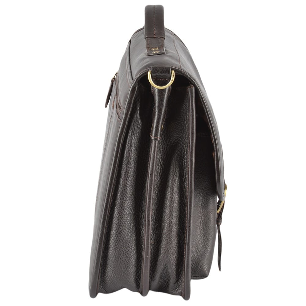 Tasker & Shaw | Luxury Menswear | Ealing traditional leather briefcase